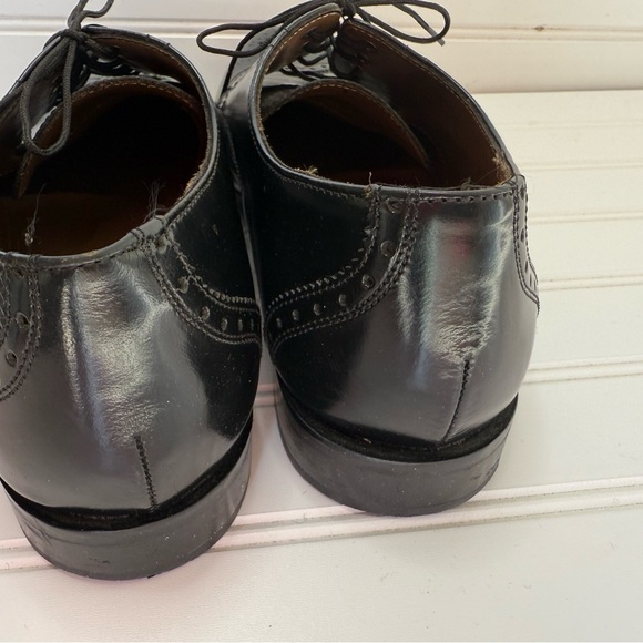 FLORSHEIM Brookside 11231-001 Black Wingtip Oxford Men's 11 D Dress Shoe 889 - Picture 4 of 7